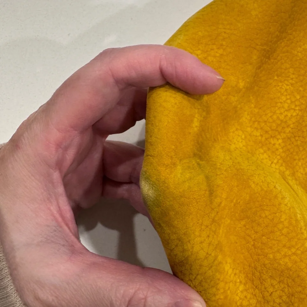 Madewell Transport Tote Mustard Suede Medium